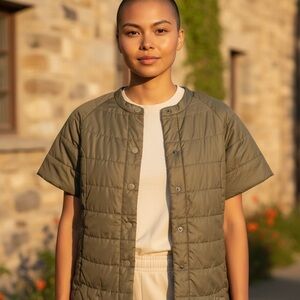 L.L. Bean Sage Green Quilted Jacket